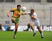 30 July 2011; Michael Hegarty, Donegal, in action against Daryl Flynn, Kildare. GAA Football All-Ireland Senior Championship Quarter-Final, Donegal v Kildare, Croke Park, Dublin. Picture credit: Oliver McVeigh / SPORTSFILE