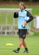 30 July 2011; Manchester City manager Roberto Mancini during squad training ahead of the Dublin Super Cup. University Training Grounds, UCD, Belfield, Dublin. Picture credit: Brendan Moran / SPORTSFILE