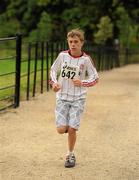 31 July 2011; Thirteen year old John Paterson, from Terenure, Dublin, on his way to winning the Athletics Ireland Family Fitness Festival at Farmleigh. Phoenix Park, Dublin. Picture credit: Ray McManus / SPORTSFILE