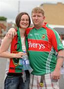 31 July 2011; Mayo supporters Jamie Gallagher and Deirdre Carty from Achill Island. GAA Football All-Ireland Senior Championship Quarter-Final, Mayo v Cork, Croke Park, Dublin. Picture credit: Oliver McVeigh / SPORTSFILE