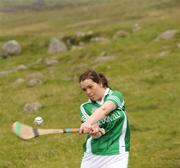 30 July 2011; Kathleen Taggart, Derry, in action during the Camogie Poc Fada na hÉireann. Annaverna Mountains, Dundalk, Co. Louth. Picture credit: Ray Lohan / SPORTSFILE