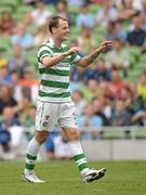 31 July 2011; Anthony Stokes, Glasgow Celtic FC, celebrates after scoring his side's first goal. Dublin Super Cup, Airtricity League XI v Glasgow Celtic FC, Aviva Stadium, Lansdowne Road, Dublin. Photo by Sportsfile