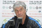 31 July 2011; Inter Milan coach Gian Piero Gasperinii during the post match press conference. Dublin Super Cup, Inter Milan v Manchester City, Aviva Stadium, Lansdowne Road, Dublin. Photo by Sportsfile