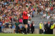 31 July 2011; Referee Pat McEnaney blows the whistle for full time. GAA Football All-Ireland Senior Championship Quarter-Final, Kerry v Limerick, Croke Park, Dublin. Picture credit: Ray McManus / SPORTSFILE