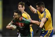 25 February 2017; Evan Regan of Mayo in action against Sean McDermott of Roscommon during the Allianz Football League Division 1 Round 3 match between Mayo and Roscommon at Elverys MacHale Park in Castlebar, Co Mayo. Photo by Seb Daly/Sportsfile