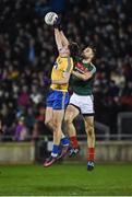 25 February 2017; Enda Smith of Roscommon in action against Jason Gibbons of Mayo during the Allianz Football League Division 1 Round 3 match between Mayo and Roscommon at Elverys MacHale Park in Castlebar, Co Mayo. Photo by Seb Daly/Sportsfile