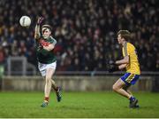 25 February 2017; Paddy Durcan of Mayo in action against Ronan Stack of Roscommon during the Allianz Football League Division 1 Round 3 match between Mayo and Roscommon at Elverys MacHale Park in Castlebar, Co Mayo. Photo by Seb Daly/Sportsfile