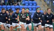 26 February 2017; The Ireland team warm up ahead during the RBS Women's Six Nations Rugby Championship match between Ireland and France at Donnybrook Stadium in Donnybrook, Dublin. Photo by Sam Barnes/Sportsfile