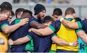 26 February 2017; John Muldoon of Connacht speaks to his team mates ahead of the Guinness PRO12 Round 16 match between Benetton Treviso and Connacht at Stadio Monigo in Treviso, Italy. Photo by Roberto Bregani/Sportsfile