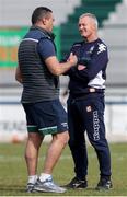 26 February 2017; Connacht head coach Pat Lam, left, with Benetton Treviso Head Coach Kieran Crowley ahead of the Guinness PRO12 Round 16 match between Benetton Treviso and Connacht at Stadio Monigo in Treviso, Italy. Photo by Roberto Bregani/Sportsfile
