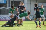 26 February 2017;  Marie Louise Reilly of Ireland is tackled by Safi N'Diaye of France during the RBS Women's Six Nations Rugby Championship match between Ireland and France at Donnybrook Stadium in Donnybrook, Dublin. Photo by Sam Barnes/Sportsfile