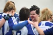 26 February 2017; Monaghan manager Paula Cunningham speaks to her players after the Lidl Ladies Football National League Round 4 match between Kerry and Monaghan at Frank Sheehy Park in Listowel Co. Kerry. Photo by Diarmuid Greene/Sportsfile