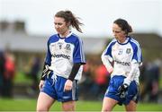 26 February 2017; Monaghan players Rosemary Courtney, left, and Rebecca McKenna leave the pitch after defeat to Kerry in the Lidl Ladies Football National League Round 4 match between Kerry and Monaghan at Frank Sheehy Park in Listowel Co. Kerry. Photo by Diarmuid Greene/Sportsfile