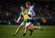 26 February 2017; Conor McHugh of Dublin in action against Eóin McHugh of Donegal during the Allianz Football League Division 1 Round 3 match between Donegal and Dublin at MacCumhaill Park in Ballybofey, Co Donegal. Photo by Stephen McCarthy/Sportsfile