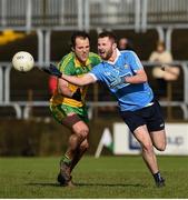 26 February 2017; Jack McCaffrey of Dublin in action against Micheal Murphy of Donegal during the Allianz Football League Division 1 Round 3 match between Donegal and Dublin at MacCumhaill Park in Ballybofey, Co. Donegal. Photo by Philip Fitzpatrick/Sportsfile