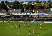26 February 2017; A general view of the first half as the Clare team defend in a heavy wind during the Allianz Football League Division 2 Round 3 match between Galway and Clare at Pearse Stadium in Galway. Photo by Ramsey Cardy/Sportsfile