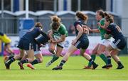 26 February 2017;  Jenny Murphy of Ireland in action against, from left, Caroline Ladagnous, Shannon Izar and Elodie Poublan of France during the RBS Women's Six Nations Rugby Championship match between Ireland and France at Donnybrook Stadium in Donnybrook, Dublin. Photo by Sam Barnes/Sportsfile