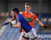 26 February 2017; Robbie Smyth of Longford in action against Mark Shields of Armagh during the Allianz Football League Division 3 Round 3 match between Longford and Armagh at Glennon Brothers Pearse Park in Longford. Photo by Ray McManus/Sportsfile