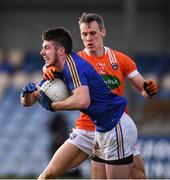 26 February 2017; Robbie Smyth of Longford in action against Mark Shields of Armagh during the Allianz Football League Division 3 Round 3 match between Longford and Armagh at Glennon Brothers Pearse Park in Longford. Photo by Ray McManus/Sportsfile
