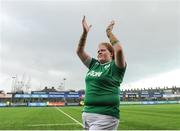 26 February 2017;  Try scorer Leah Lyons, left, celebrates following the RBS Women's Six Nations Rugby Championship match between Ireland and France at Donnybrook Stadium in Donnybrook, Dublin. Photo by Sam Barnes/Sportsfile