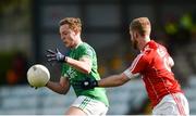26 February 2017; Lee Cullen of Fermanagh in action against Ruairí Deane of Cork during the Allianz Football League Division 2 Round 3 match between Cork and Fermanagh at Páirc Uí Rinn in Cork. Photo by Piaras Ó Mídheach/Sportsfile