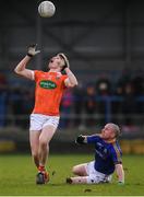 26 February 2017; Oisin O'Neill of Armagh in action against Dermot Brady of Longford during the Allianz Football League Division 3 Round 3 match between Longford and Armagh at Glennon Brothers Pearse Park in Longford. Photo by Ray McManus/Sportsfile
