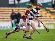 26 February 2017; Adrian Mullen of St Kieran’s College in action against Niall Brassil of Kilkenny CBS during the Top Oil Leinster Colleges senior hurling championship final between St Kieran's and Kilkenny CBS at Nowlan Park in Kilkenny. Photo by Seb Daly/Sportsfile