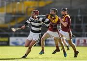 26 February 2017; Eoghan Moylan of St Kieran’s College in action against Jordan Molloy, centre, of Kilkenny CBS during the Top Oil Leinster Colleges senior hurling championship final between St Kieran's and Kilkenny CBS at Nowlan Park in Kilkenny. Photo by Seb Daly/Sportsfile