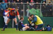26 February 2017; Julie Duval of France receives treatment following an injury during the RBS Women's Six Nations Rugby Championship match between Ireland and France at Donnybrook Stadium in Donnybrook, Dublin. Photo by Sam Barnes/Sportsfile