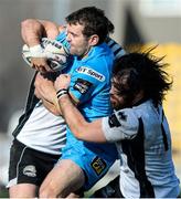 26 February 2017; Jared Payne of Ulster is tackled by Andrea de Marchie of Zebre the Guinness PRO12 Round 16 match between Zebre and Ulster at Stadio Sergio Lanfranchi in Parma, Italy. Photo by Massimiliano Pratelli/Sportsfile