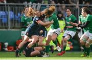 26 February 2017; Jenny Murphy of Ireland in action against Elodie Poublan of France during the RBS Women's Six Nations Rugby Championship match between Ireland and France at Donnybrook Stadium in Donnybrook, Dublin. Photo by Sam Barnes/Sportsfile