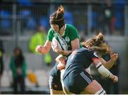 26 February 2017; Marie Louise Reilly of Ireland in action against Lenaig Corson and Romane Menager of France during the RBS Women's Six Nations Rugby Championship match between Ireland and France at Donnybrook Stadium in Donnybrook, Dublin. Photo by Sam Barnes/Sportsfile
