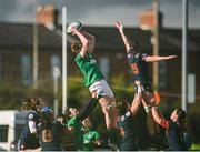 26 February 2017; Marie Louise Reilly of Ireland wins a line out ahead of Celine Ferer of France during the RBS Women's Six Nations Rugby Championship match between Ireland and France at Donnybrook Stadium in Donnybrook, Dublin. Photo by Sam Barnes/Sportsfile