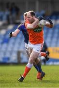 26 February 2017; Ciaran McKeever of Armagh in action against Sean McCormack of Longford during the Allianz Football League Division 3 Round 3 match between Longford and Armagh at Glennon Brothers Pearse Park in Longford. Photo by Ray McManus/Sportsfile