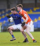 26 February 2017; Michael Quinn of Longford in action against Ben Crealey of Armagh during the Allianz Football League Division 3 Round 3 match between Longford and Armagh at Glennon Brothers Pearse Park in Longford. Photo by Ray McManus/Sportsfile
