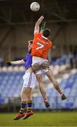 26 February 2017; Aaron McKay of Armagh in action against Larry Moran of Longford during the Allianz Football League Division 3 Round 3 match between Longford and Armagh at Glennon Brothers Pearse Park in Longford. Photo by Ray McManus/Sportsfile