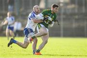 26 February 2017; Killian Young of Kerry is tackled by Gavin Doogan of Monaghan during the Allianz Football League Division 1 Round 3 match between Kerry and Monaghan at Fitzgerald Stadium in Killarney, Co. Kerry. Photo by Brendan Moran/Sportsfile