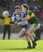 26 February 2017; Conor McManus of Monaghan in action against Tadhg Morley of Kerry during the Allianz Football League Division 1 Round 3 match between Kerry and Monaghan at Fitzgerald Stadium in Killarney, Co. Kerry. Photo by Brendan Moran/Sportsfile