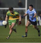 26 February 2017; Eoghan Ban Gallagher of Donegal in action against Niall Scully of Dublin during the Allianz Football League Division 1 Round 3 match between Donegal and Dublin at MacCumhaill Park in Ballybofey, Co. Donegal. Photo by Philip Fitzpatrick/Sportsfile