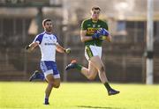 26 February 2017; Jack Barry of Kerry claims a mark ahead of Neil McAdam of Monaghan during the Allianz Football League Division 1 Round 3 match between Kerry and Monaghan at Fitzgerald Stadium in Killarney, Co. Kerry. Photo by Brendan Moran/Sportsfile