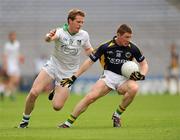 31 July 2011; Kieran O'Leary, Kerry, in action against Barry Fitzpatrick, Limerick. GAA Football All-Ireland Senior Championship Quarter-Final, Kerry v Limerick, Croke Park, Dublin. Picture credit: Ray McManus / SPORTSFILE