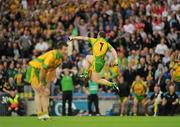 30 July 2011; Kevin Cassidy celebrates kicking what proved to be the winning point for Donegal. GAA Football All-Ireland Senior Championship Quarter-Final, Donegal v Kildare, Croke Park, Dublin. Picture credit: Ray McManus / SPORTSFILE