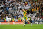 30 July 2011; Karl Lacey celebrates the Donegal win. GAA Football All-Ireland Senior Championship Quarter-Final, Donegal v Kildare, Croke Park, Dublin. Picture credit: Ray McManus / SPORTSFILE