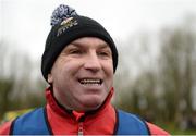 24 February 2017; IT Carlow manager DJ Carey is interviewed after the Independent.ie HE GAA Fitzgibbon Cup semi-final meeting of IT Carlow and University College Cork at Dangan, in Galway. Photo by Piaras Ó Mídheach/Sportsfile