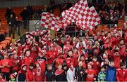 25 February 2017; A general view of Cuala fans during the AIB GAA Hurling All-Ireland Senior Club Championship Semi-Final match between Cuala and Slaughtneil at the Athletic Grounds in Armagh. Photo by Oliver McVeigh/Sportsfile