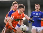 26 February 2017; Paul Hughes of Armagh in action against Sean McCormack of Longford during the Allianz Football League Division 3 Round 3 match between Longford and Armagh at Glennon Brothers Pearse Park in Longford. Photo by Ray McManus/Sportsfile