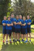 27 February 2017; Ahead of next season, Leinster Rugby and the IRFU announced that seven members of the Leinster Academy have been awarded Senior Contracts. Back row, from left, Andrew Porter, James Ryan, Peadar Timmins and Rory O'Loughlin, with, front row, from left, Joey Carbery, Ross Byrne and Nick McCarthy. Between them they have played 55 times for Leinster in the Champions Cup and Guinness PRO12 this season, contributing 15 tries and 142 points. Photo by Stephen McCarthy/Sportsfile