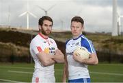 27 February 2017; Ronan McNamee of Tyrone and Fintan Kelly of Monaghan at the Garvaghey Centre in the Tyrone Centre of Excellence, during the Allianz Football League Media Promotion in advance of the upcoming Tyrone v Monaghan game. Photo by Oliver McVeigh/Sportsfile