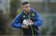 27 February 2017; Adam Byrne of Leinster during squad training at Rosemount in Belfield, Dublin. Photo by Eóin Noonan/Sportsfile