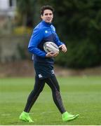 27 February 2017; Joey Carbery of Leinster during squad training at Rosemount in Belfield, Dublin. Photo by Craig Hanbury/Sportsfile